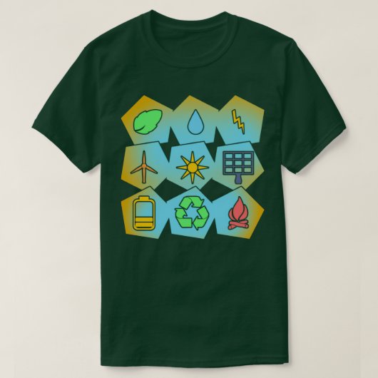 気候保護環境ギフト自然温暖化 Tシャツ (デザイン正面)
