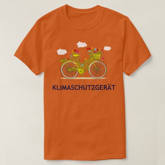 気候保護環境保護地球 Tシャツ (デザイン正面)