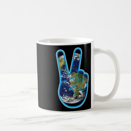 気候保護 気候変動 地球の日 コーヒーマグカップ (右)