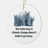気候信じ変動ではない セラミックオーナメント (左)