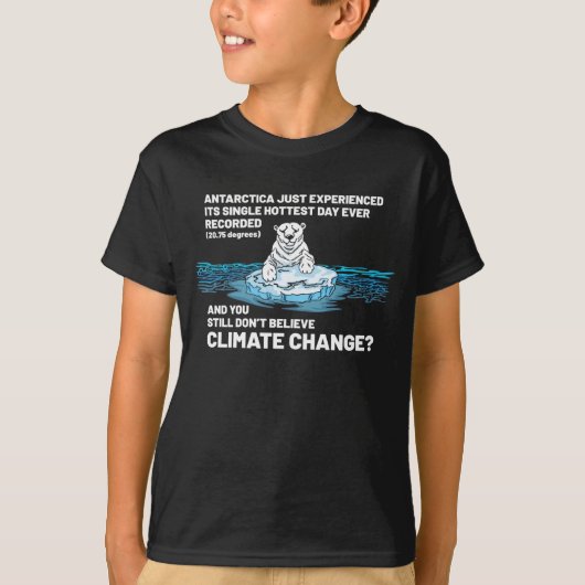 気候信じ変動で Tシャツ (正面)