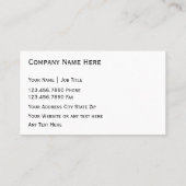 気候制御名刺 名刺 (裏面)