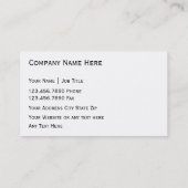 気候制御名刺 名刺 (裏面)