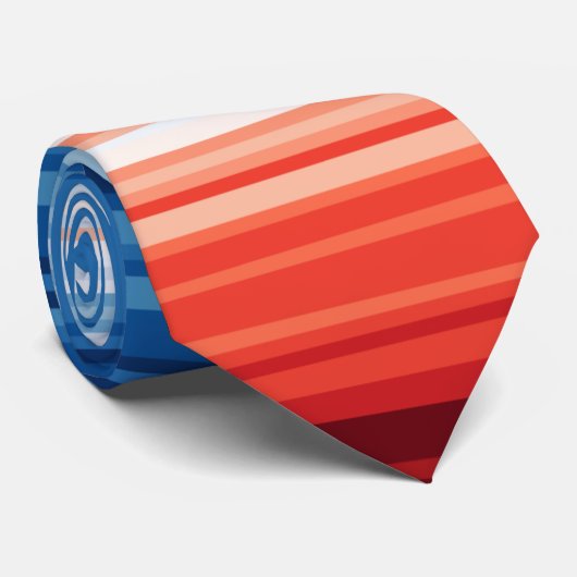 気候危機の温暖化のストライプクラワトクリマクリ ネクタイ (ロール)