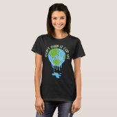 気候変動の地球温暖化素晴らし子供と10代 Tシャツ (正面フル)