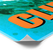 気候変動の地球温暖化 ポスター (角)