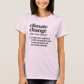 気候変動の定義 Tシャツ (正面)