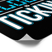 気候変動の時計が気候変動を引き起こしている ポスター (角)