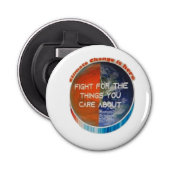 気候変動はこちら 栓抜き (正面)