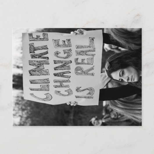 気候変動はハガキ実在ー ポストカード (正面)