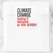 気候変動は信じお前に スクエアシール (バッグ)