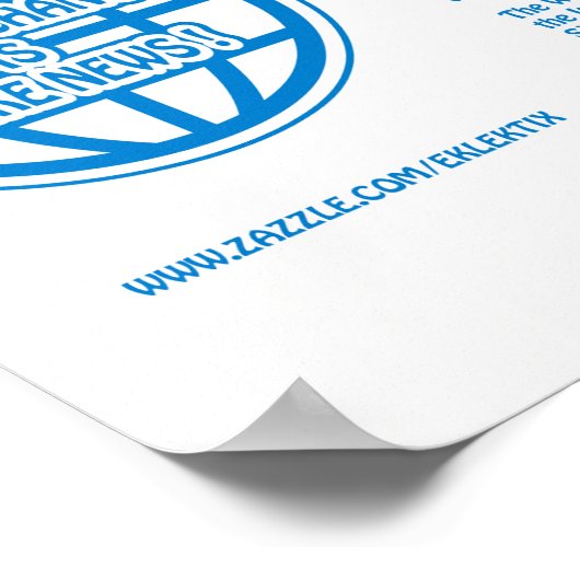 気候変動は偽のニュースだ！ ポスター (角)