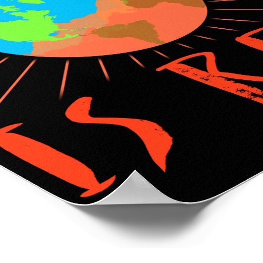 気候変動は地球実在の日の気候変動である ポスター (角)