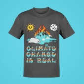 気候変動は実在地球火温暖化である Tシャツ
