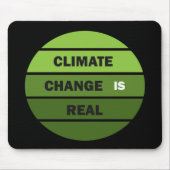 気候変動は実在 マウスパッド (正面)