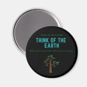 気候変動は実在 マグネット (正面/裏面)