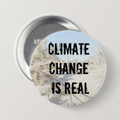 気候変動は実質ボタンです 缶バッジ (正面&裏面)