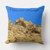 気候変動は環境を守る アウトドアクッション (正面)