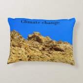 気候変動は環境を守る アクセントクッション (裏面)