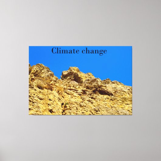 気候変動は環境を守る キャンバスプリント (正面)