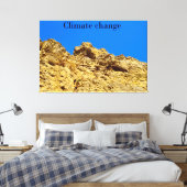 気候変動は環境を守る キャンバスプリント (インサイチュ (寝室))