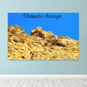 気候変動は環境を守る キャンバスプリント (インサイチュ (ウッドフロア))