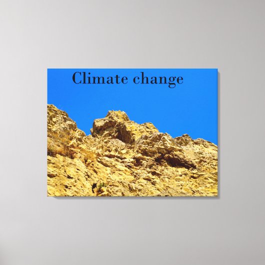 気候変動は環境を守る キャンバスプリント (正面)