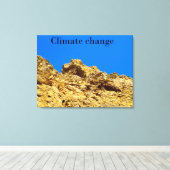 気候変動は環境を守る キャンバスプリント (インサイチュ (ウッドフロア))