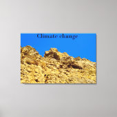 気候変動は環境を守る キャンバスプリント (正面)