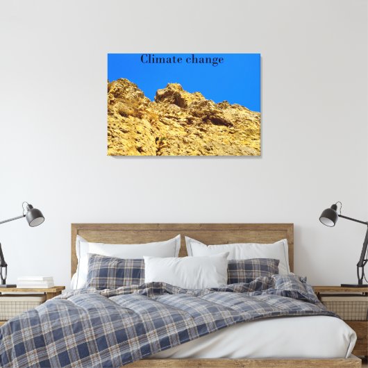 気候変動は環境を守る キャンバスプリント (インサイチュ (寝室))