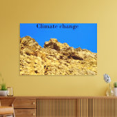 気候変動は環境を守る キャンバスプリント (インサイチュ (リビング))