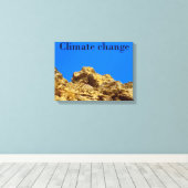気候変動は環境を守る キャンバスプリント (インサイチュ (ウッドフロア))