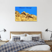 気候変動は環境を守る キャンバスプリント (インサイチュ (寝室))