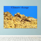 気候変動は環境を守る キャンバスプリント (インサイチュ (ウッドフロア))