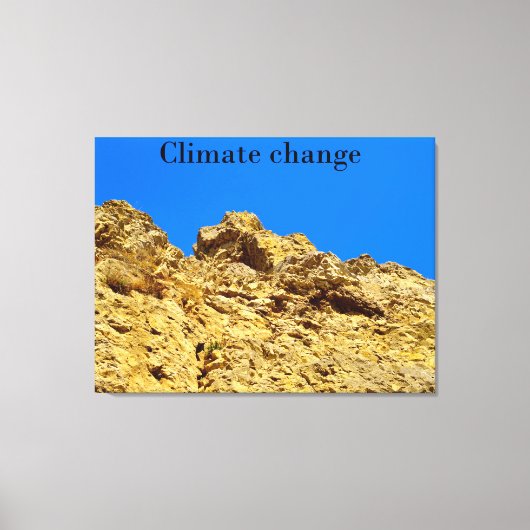 気候変動は環境を守る キャンバスプリント (正面)