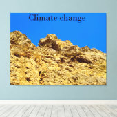 気候変動は環境を守る キャンバスプリント (インサイチュ (ウッドフロア))