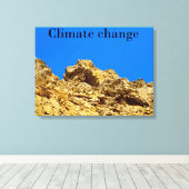 気候変動は環境を守る キャンバスプリント (インサイチュ (ウッドフロア))