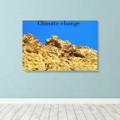 気候変動は環境を守る キャンバスプリント (インサイチュ (ウッドフロア))