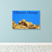 気候変動は環境を守る キャンバスプリント (インサイチュ (ウッドフロア))