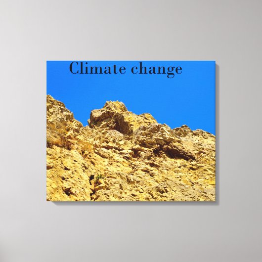 気候変動は環境を守る キャンバスプリント (正面)