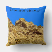 気候変動は環境を守る クッション (裏面)