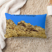気候変動は環境を守る ランバークッション (ブランケット)