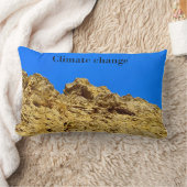 気候変動は環境を守る ランバークッション (ブランケット)