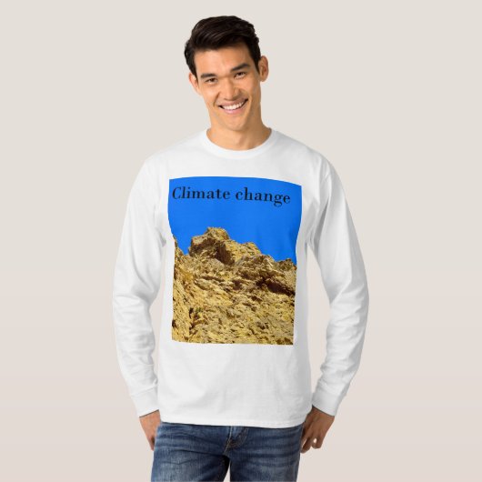 気候変動は環境を守る Tシャツ (正面フル)