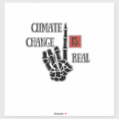 気候変動は環境実在的認識度 シール (シート)