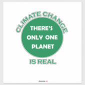 気候変動は環境実在的認識度 シール (シート)