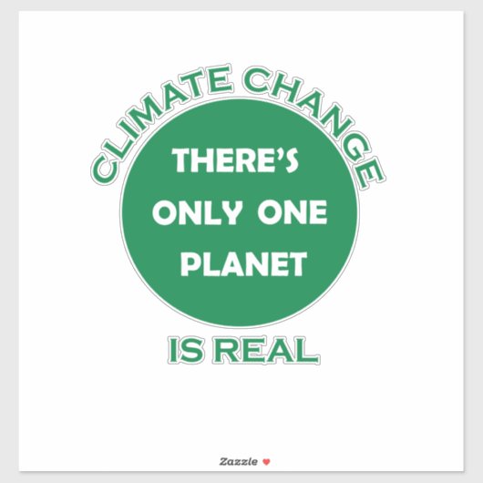 気候変動は環境実在的認識度 シール (シート)