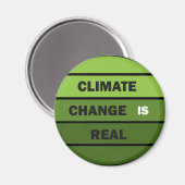 気候変動は環境実在的認識度 マグネット (正面/裏面)
