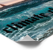 気候変動を心配する人は誰でも ポスター (角)