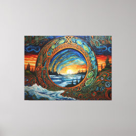 気候変動アート キャンバスプリント